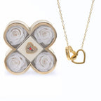 Set de rosas eternas y collar personalizado - Moroveta