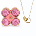Set de rosas eternas y collar personalizado - Moroveta