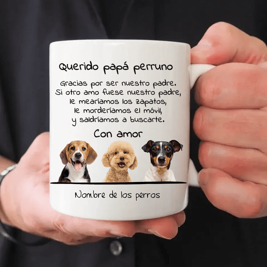 Taza Personalizada "Querido [Papá/Abuelo/Tío] Perruno" - Moroveta