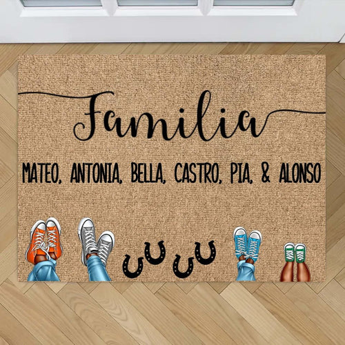 Tapete personalizado - Zapatos y patas