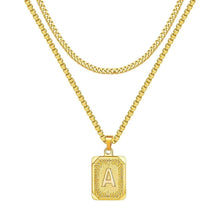 Cargar imagen en el visor de la galería, 18k Gold Initials Pendant Necklace - Moroveta