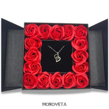 Cargar imagen en el visor de la galería, Set de Collar + Caja de Rosas - Moroveta