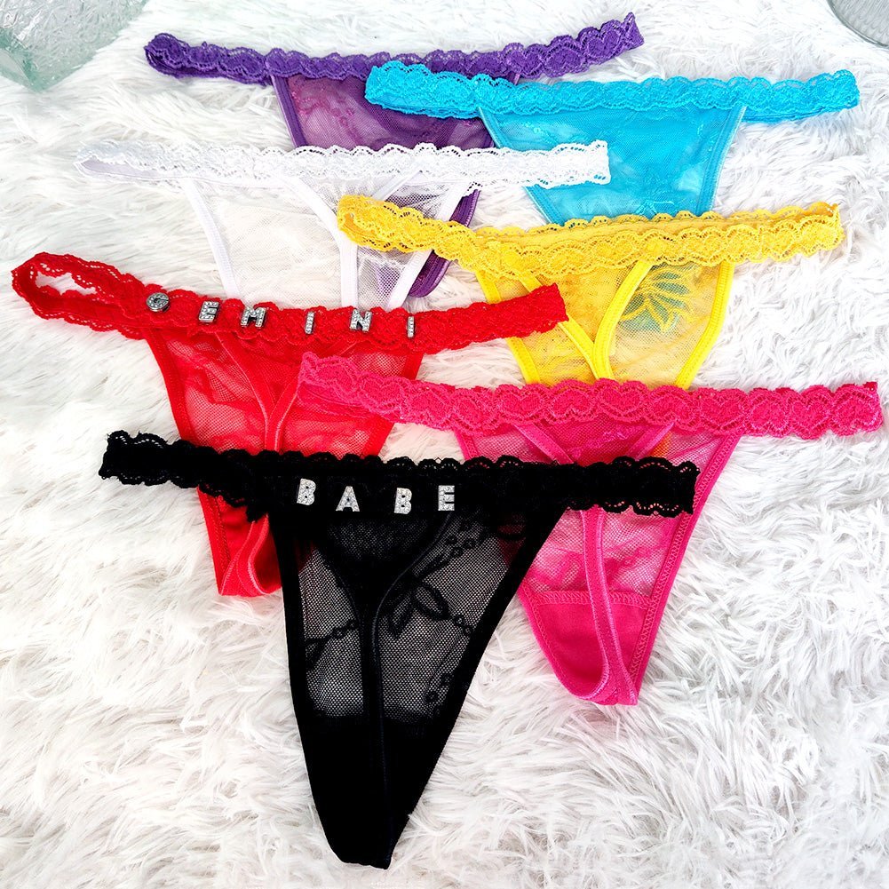 Tanga de encaje personalizable - Moroveta